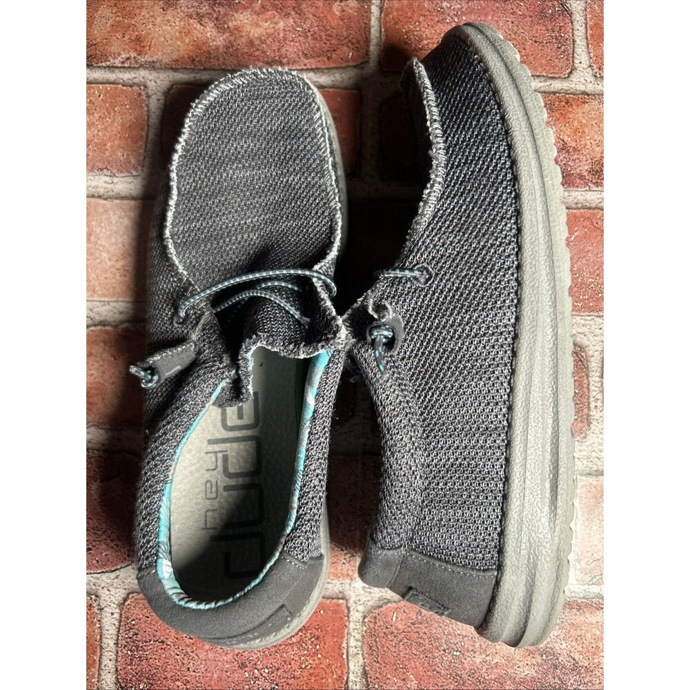 Hey Dude Wally Sox Charcoal Slip-On Men's Casual Shoes Size 7